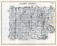 Clark County Map, Wisconsin State Atlas 1933c